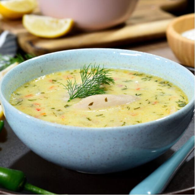 Ciorba de pui a la grec