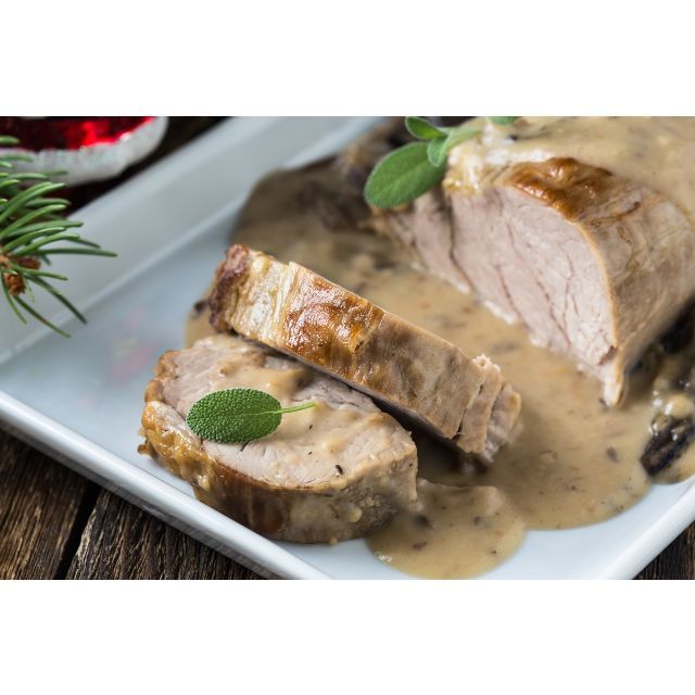 Cotlet de porc la cuptor cu ciuperci sote si salata