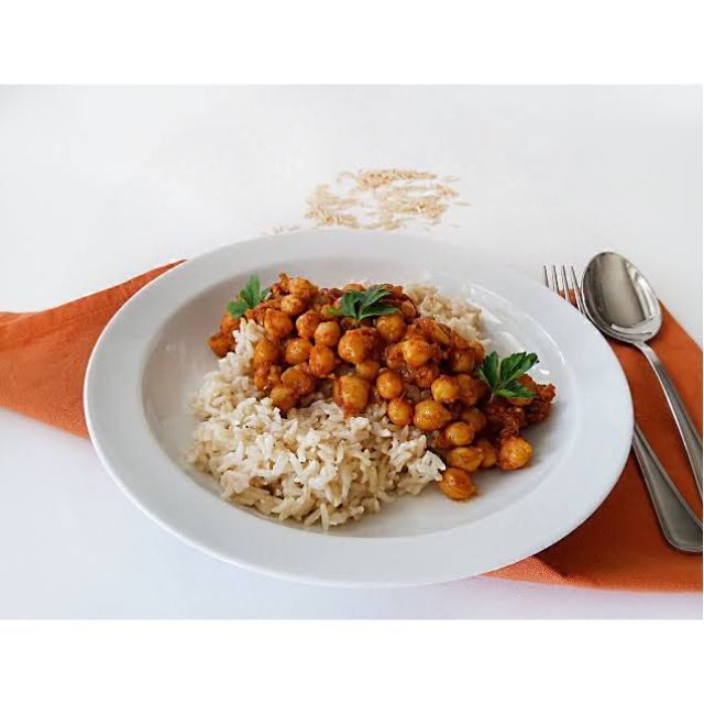 Tocanita de naut cu orez basmati